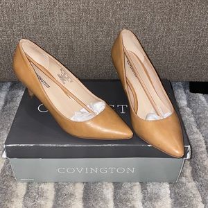 Convington Carmel suede heels